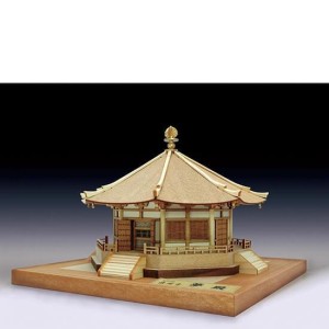 ウッディジョー木製建築模型1/150法隆寺夢殿【送料無料】